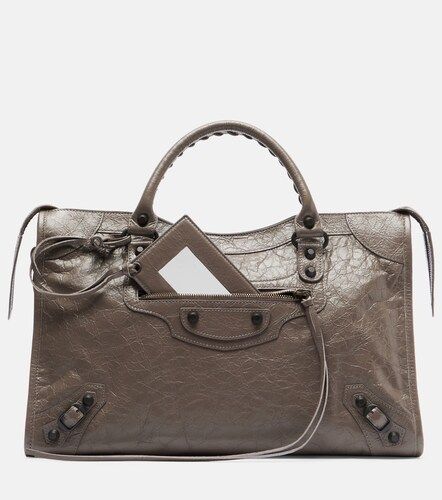 Le City Medium leather top-handle bag - Balenciaga - Modalova