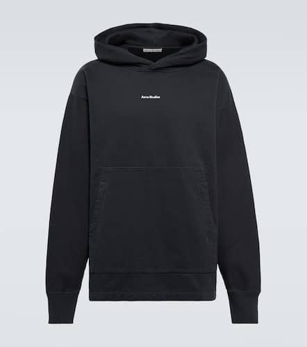 Logo cotton fleece hoodie - Acne Studios - Modalova