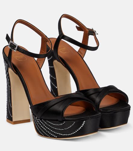 Verzierte Plateau-Sandalen Keaton aus Satin - Malone Souliers - Modalova