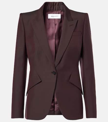 Blazer aus Wolle und Mohair - Alexander McQueen - Modalova