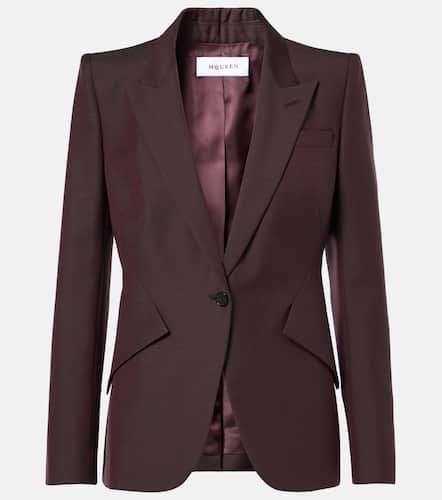 Blazer in lana e mohair - Alexander McQueen - Modalova