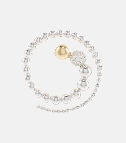 Ball 14kt and white single earring with diamonds - Rainbow K - Modalova