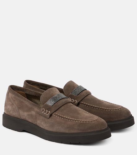 Loafers aus Veloursleder - Brunello Cucinelli - Modalova