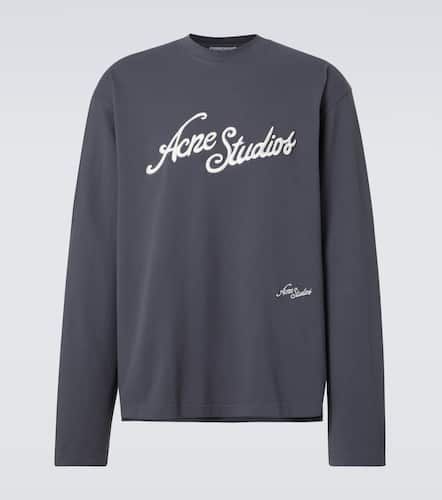 Camiseta en jersey de algodón con logo - Acne Studios - Modalova