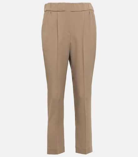 Pantalones ajustados de crepé - Brunello Cucinelli - Modalova