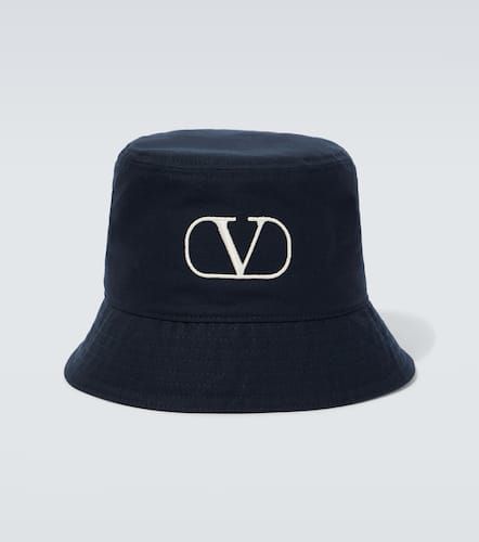 VLogo Signature cotton canvas bucket hat - Valentino Garavani - Modalova