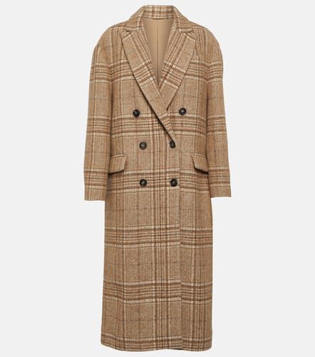 Double-breasted wool-blend coat - Brunello Cucinelli - Modalova