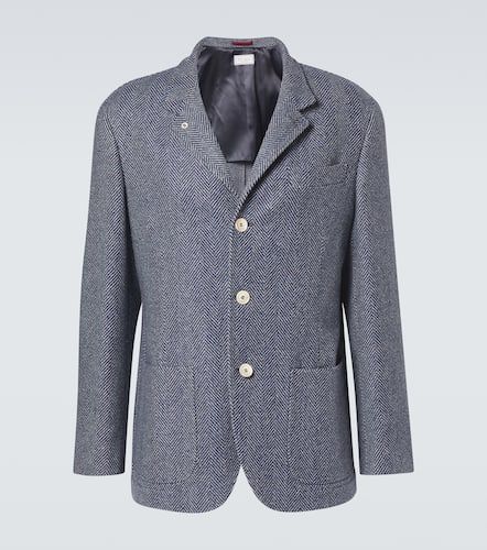 Blazer de lana, seda y cachemir - Brunello Cucinelli - Modalova