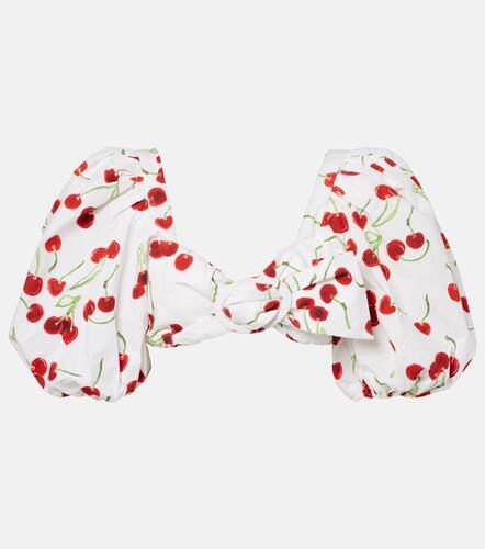 Top bandeau de algodón estampado - Adriana Degreas - Modalova
