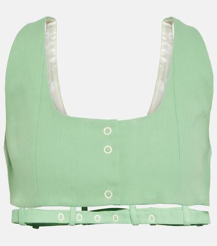 Ganni Cotton canvas crop top - Ganni - Modalova