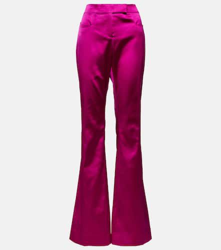 Low-rise flared satin pants - Tom Ford - Modalova