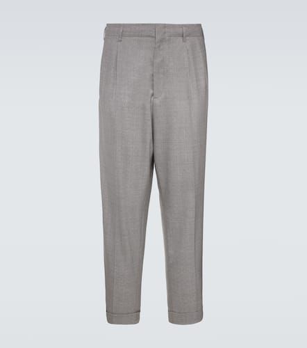 Pantalones tapered de lana virgen - Brunello Cucinelli - Modalova
