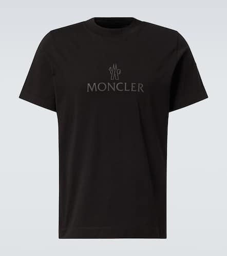 T-shirt in jersey di cotone con logo - Moncler - Modalova