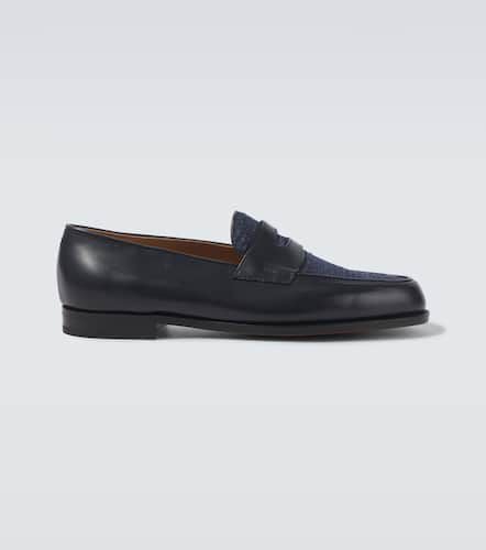 Loafers Lopez aus Leder und Denim - John Lobb - Modalova