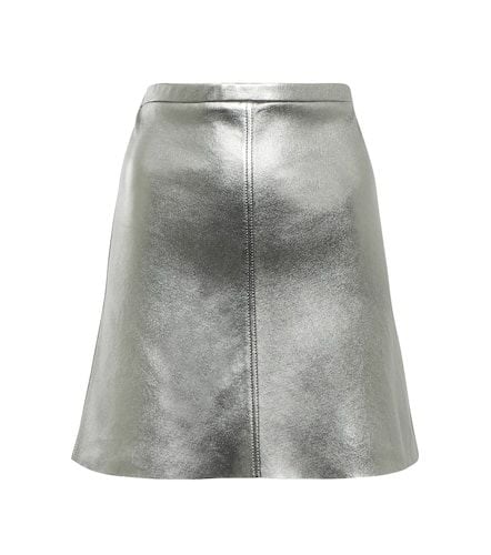 Lucie high-rise metallic leather miniskirt - Stouls - Modalova