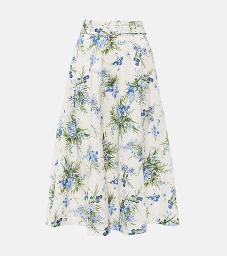 Arwen floral cotton midi skirt - Veronica Beard - Modalova