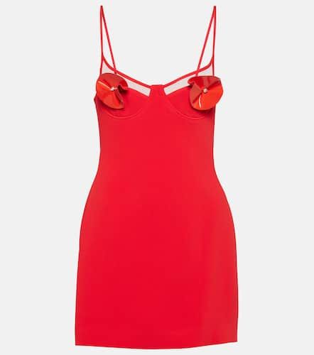 Floral-applique minidress - David Koma - Modalova