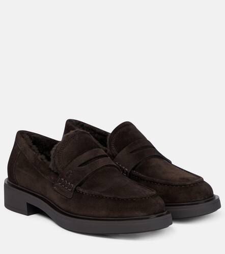 Harris shearling-lined suede loafers - Gianvito Rossi - Modalova