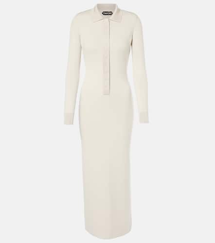 Robe polo en laine mélangée - Tom Ford - Modalova