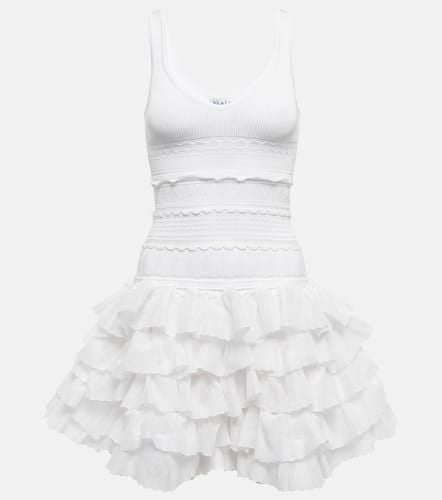 AlaÃ¯a Ruffled knit minidress - Alaia - Modalova