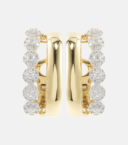Clip-Ohrringe Golden Strada aus 18kt Gelbgold mit Diamanten - Yeprem - Modalova