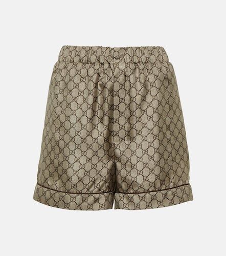 Gucci Shorts GG aus Seiden-Twill - Gucci - Modalova