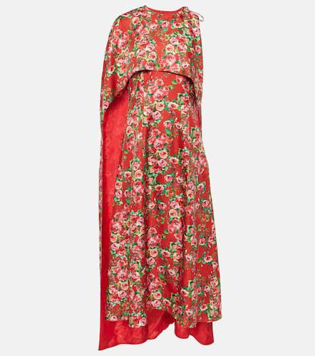 Markarian Caped silk midi dress - Markarian - Modalova