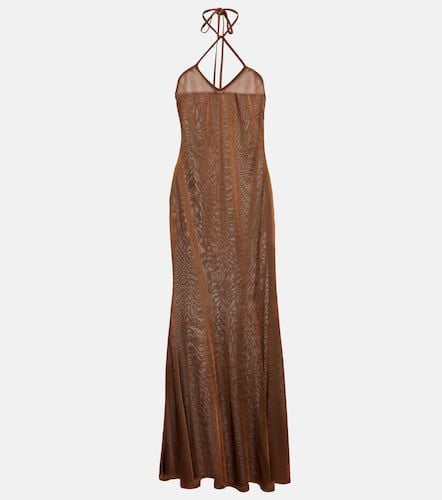 Halterneck jersey maxi dress - Tom Ford - Modalova