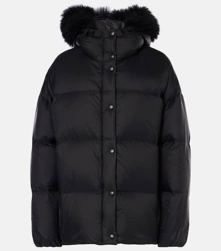 Shearling-trimmed down jacket - Yves Salomon - Modalova