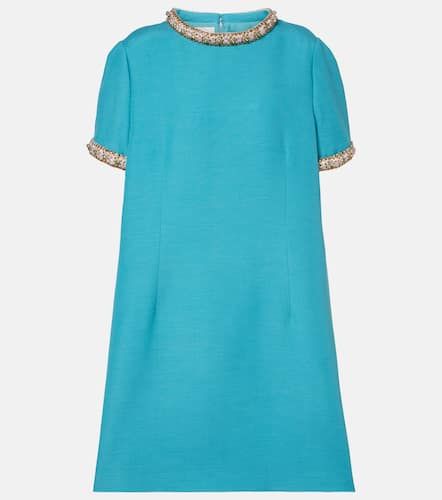 Wool and silk embellished cocktail dress - Valentino - Modalova