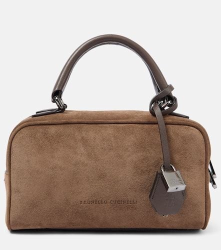 Borsa Foulard Small in suede - Brunello Cucinelli - Modalova