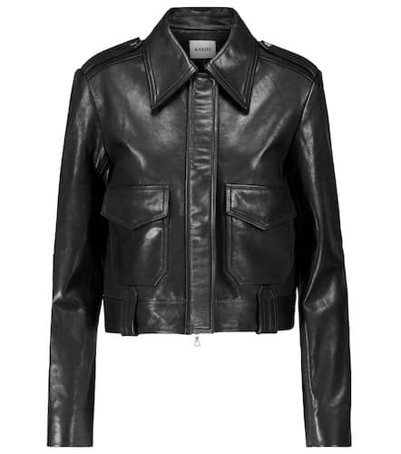 Khaite Cordelia leather crop jacket - Khaite - Modalova
