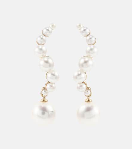 Kt drop earrings with pearls - Mateo - Modalova
