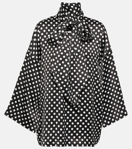 Saint Laurent Blusa in raso a pois - Saint Laurent - Modalova