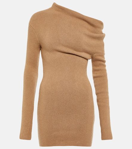 Cashmere-blend one-shoulder mini dress - Ferragamo - Modalova