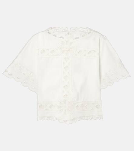 Parissa embroidered cotton crop top - Isabel Marant - Modalova