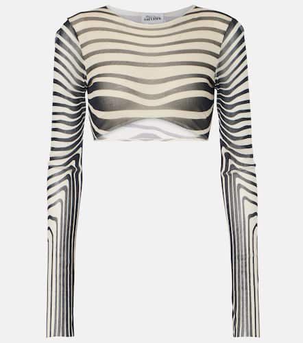 Crop top The Navy Blue Body Morphing - Jean Paul Gaultier - Modalova