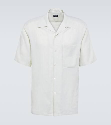 Zegna Camisa bowling de lino - Zegna - Modalova