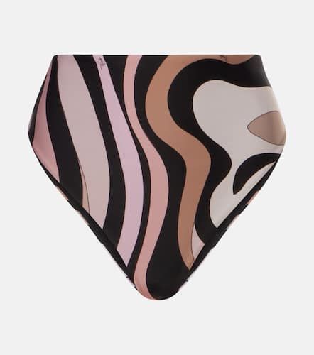 Culotte de bikini Marmo à taille haute - Pucci - Modalova