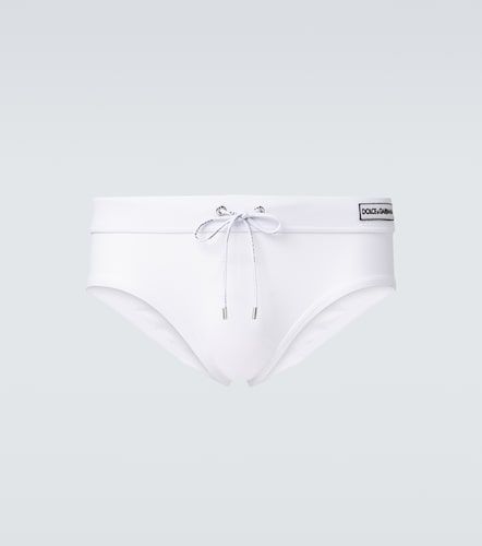 Bañador slip con logo - Dolce&Gabbana - Modalova