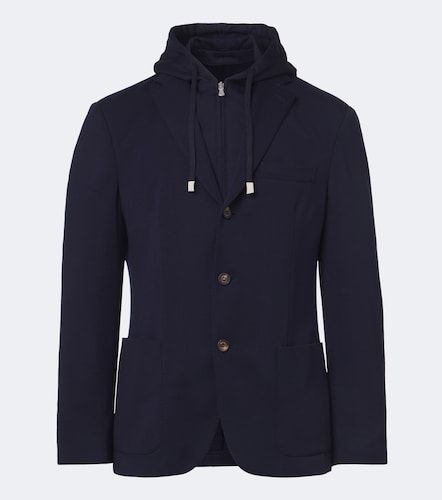 Eleventy Hooded layered wool blazer - Eleventy - Modalova