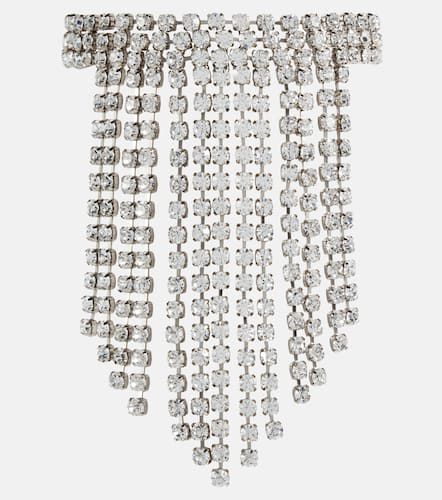Crystal-embellished fringe necklace - Alessandra Rich - Modalova