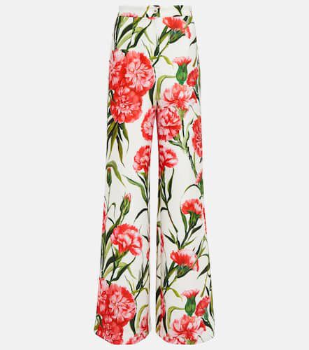 Floral jersey wide-leg pants - Dolce&Gabbana - Modalova