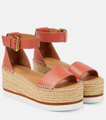 See By Chloé Sandali espadrillas Glyn in pelle con platform - See By Chloe - Modalova