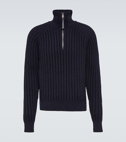 Ribbed-knit wool half-zip sweater - Loewe - Modalova