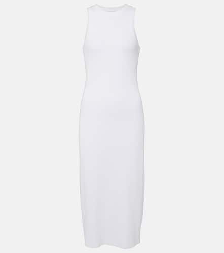 Robe midi en maille jersey côtelée - Vince - Modalova