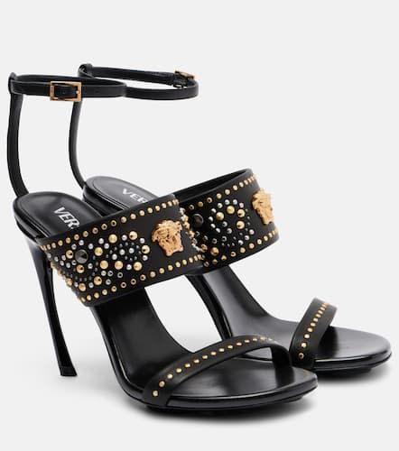 Sandalias La Medusa 105 de piel con tachuelas - Versace - Modalova