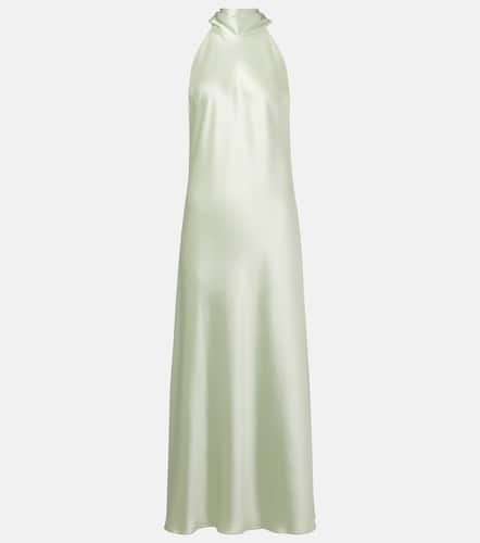 Sienna scarf-detail satin maxi dress - Galvan - Modalova