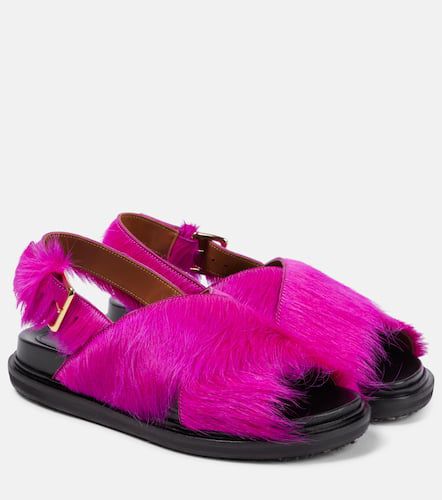 Marni Fussbett calf hair sandals - Marni - Modalova