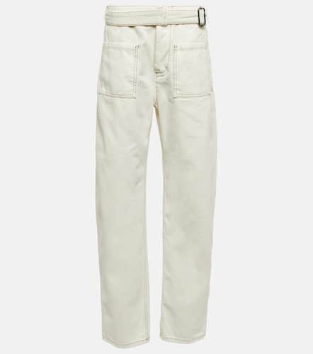 Low-rise straight cotton canvas pants - Etro - Modalova